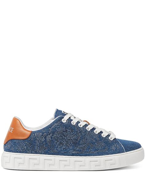 versace sneakers blauw|versace collection sneakers.